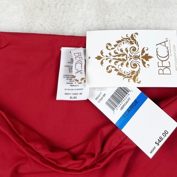 NWT Becca by Rebecca Virtue American Fit Shirred Side Bikini Bottoms - Picture 4 of 5